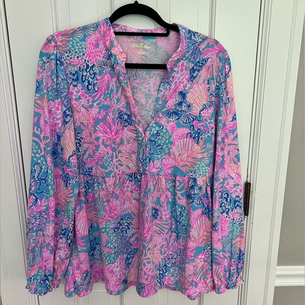 EUC Lilly Pulitzer Winona Top Large
